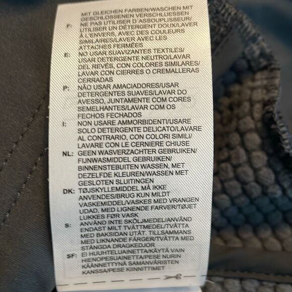 adidas Terrex Outdoor Xperior Jacket Real Blue Carbon Black Full Zip Softshell S - Picture 13 of 14